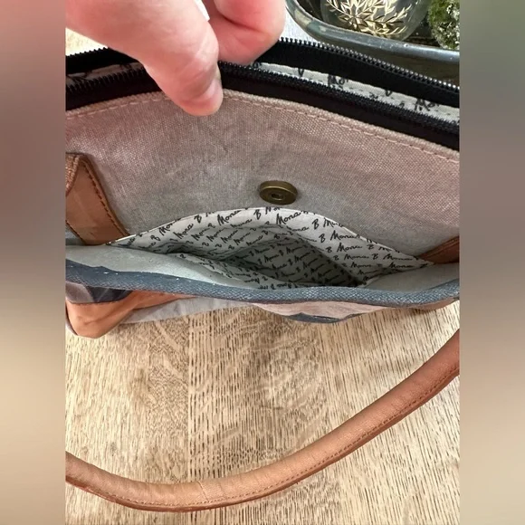 Mona-B NWT Denim Shoulder Bag Purse - Picture 5 of 16